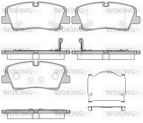 Колодки гальмівні диск. задн. (вир-во Remsa) Hyundai H350 2.5d (15-) (P17873.00) WOKING P1787300 (фото 1)