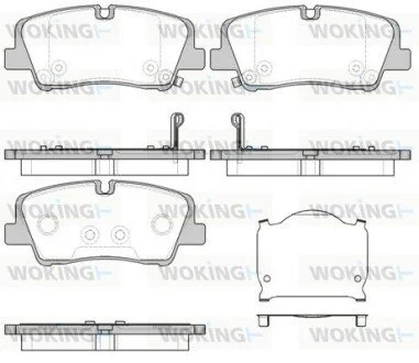 Колодки гальмівні диск. задн. (вир-во Remsa) Hyundai H350 2.5d (15-) (P17873.00) WOKING P1787300