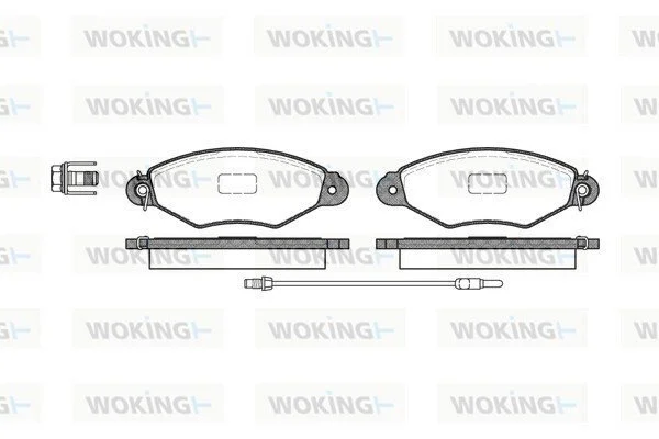 Тормозной колодки диск. перед. (выр-во Remsa) Nissan Kubistar 1.2 03-,Nissan Kubistar 1.2 03-09 (P7433.01) WOKING P743301 (фото 1)