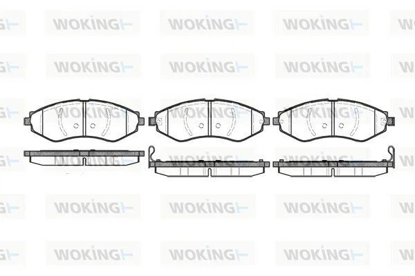 Колодки гальмівні диск. перед. (вир-во Remsa) Chevrolet Lacetti (05-) (P7453.22) WOKING P745322 (фото 1)