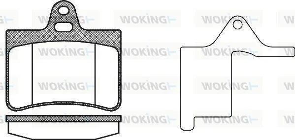Колодки гальмівні диск. задн. (вир-во Remsa) PSA C5 I 00> II 05> (P9303.20) WOKING P930320 (фото 1)