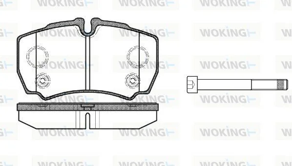 Колодки гальмівні диск. задн. (вир-во Remsa) Ford Tranzit 06>13 (P9493.10) WOKING P949310 (фото 1)