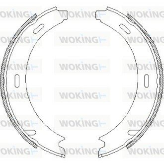 Колодки гальмівні бараб. задн. (Remsa) MB A-class (W169) 1.5i 1.7i (04-12) (Z4093.01) WOKING Z409301