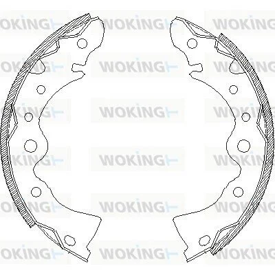 Колодки гальмівні бараб. задн. (вир-во Remsa) Nissan Almera classic 1.6 06- (Z4144.00) WOKING Z414400 (фото 1)