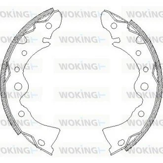 Колодки тормозные бараб. задн. (выр-во Remsa) Nissan Almera classic 1.6 06- (Z4144.00) WOKING Z414400