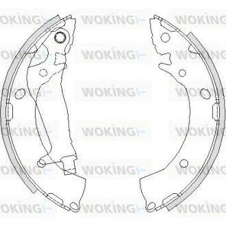 Колодки гальмівні бараб. задн. (вир-во Remsa) Hyundai Getz 1,1-1,6i 1,5d (Z4203.00) WOKING Z420300