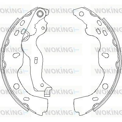 Колодки гальмівні бараб. задн. (вир-во Remsa) Suzuki SX4 06-14,Fiat Sedici 06-14 (Z4227.00) WOKING Z422700 (фото 1)