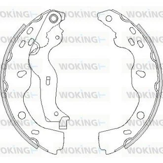 Колодки гальмівні бараб. задн. (вир-во Remsa) Suzuki SX4 06-14,Fiat Sedici 06-14 (Z4227.00) WOKING Z422700