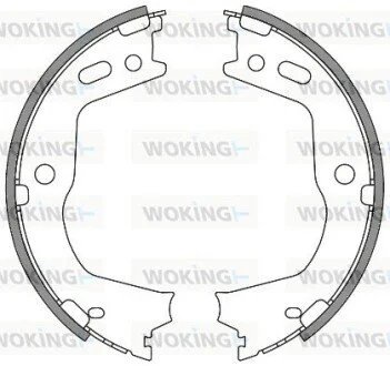 Колодки стоянкового гальма (вир-во Remsa) Hyundai Santa fe III Sorento II (Z4666.00) WOKING Z466600
