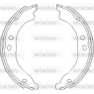Колодки стоянкового гальма (вир-во Remsa) PSA Boxer Jumper, Fiat Ducato 06> (Z4750.00) WOKING Z475000 (фото 1)