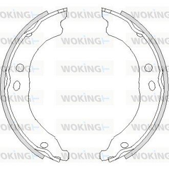 Колодки стоянкового гальма (Remsa) PSA Boxer Jumper, Fiat Ducato 06> (Z4750.00) WOKING Z475000