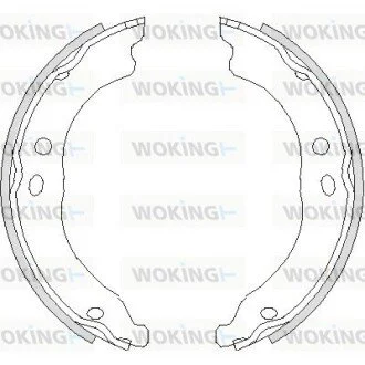 Колодки стоянкового гальма (вир-во Remsa) PSA Boxer Jumper, Fiat Ducato 06> (Z4750.00) WOKING Z475000