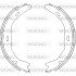 Колодки стоянкового гальма (Remsa) MB C204 (Z4751.00) WOKING Z475100 (фото 1)