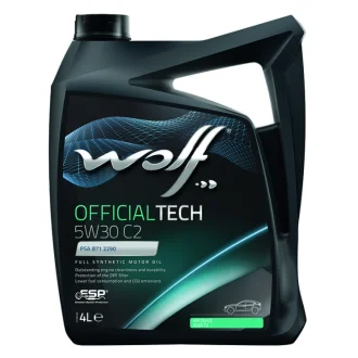Моторна олива OFFICIALTECH 5W30 C2 4Lx4 Wolf 8309014