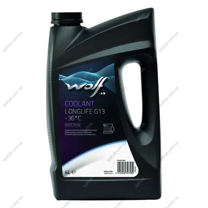 COOLANT LONGLIFE G13 -36°C 4Lx4 - !!! РОЗПРОДАЖ - АКЦІЙНА ЦІНА !!! Wolf 8327582 (фото 1)