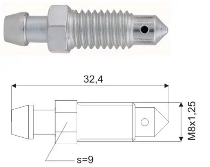 Штуцер металевий WP 5-300-0015