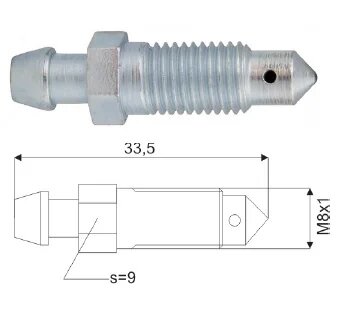 Штуцер металевий WP 5-300-0090