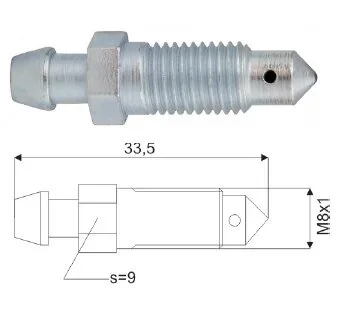 Штуцер металевий WP 5-300-0090