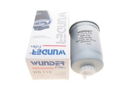 Фільтр паливний VW LT 2.4D/T3 1.6D/TD -88/Golf II -87 (без підігр.) UA63 WUNDER FILTER WB 110