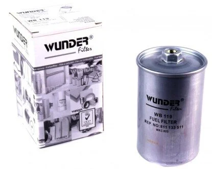 Фільтр паливний VW Golf II 1.8 GTI 16V 86- UA63 WUNDER FILTER WB 119