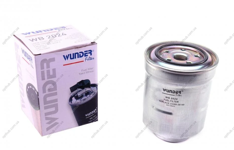Фильтр топливный Toyota Corolla/Auris 1.4/2.0 D 07- UA63 WUNDER FILTER WB 2024 (фото 1)