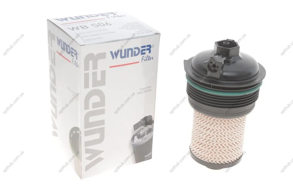 Фільтр паливний Ford Transit 2.0 TDCI 15- (opt-om) WUNDER FILTER WB 506 (фото 1)