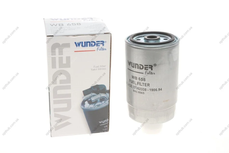 Фільтр паливний Citroen Jumper/Fiat Ducato/Peugeot Boxer 2.0-2.8 HDi 02- UA63 WUNDER FILTER WB 658 (фото 1)