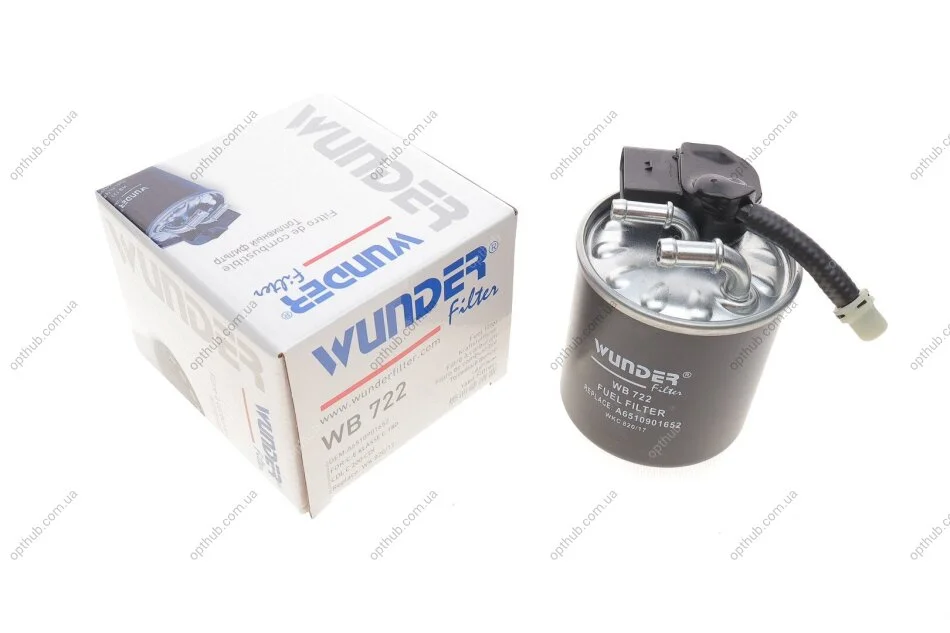 Фільтр паливний MB Sprinter 2.2CDI OM651 (з датчиком) UA63 WUNDER FILTER WB 722 (фото 1)
