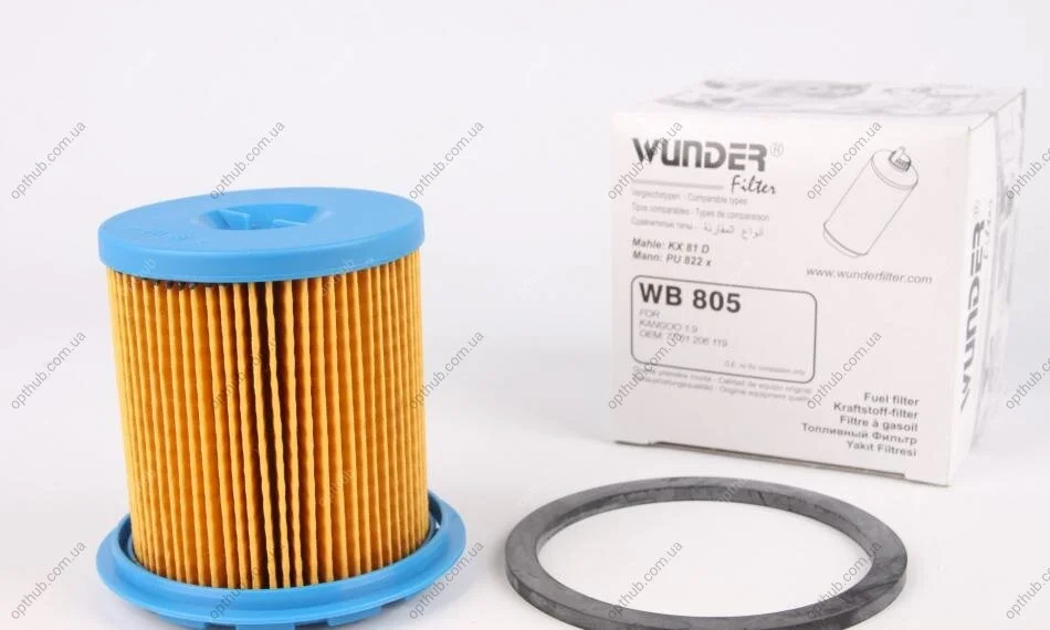 Фільтр паливний Renault Kangoo 1.9D UA63 WUNDER FILTER WB 805 (фото 1)