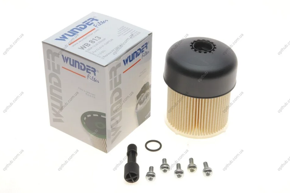Фільтр паливний Renault Kangoo/Dokker/Duster/Logan 1.5dci 10- UA63 WUNDER FILTER WB 813 (фото 1)