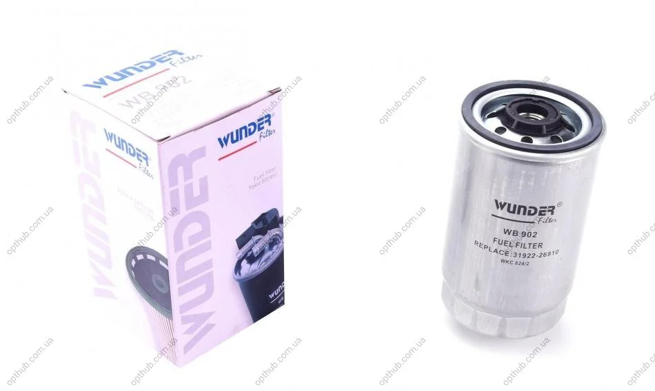 Фильтр топливный Hyundai Accent 1.5 CRDI/Kia Sorento 2.0-2.5 CRDI UA63 WUNDER FILTER WB 902 (фото 1)