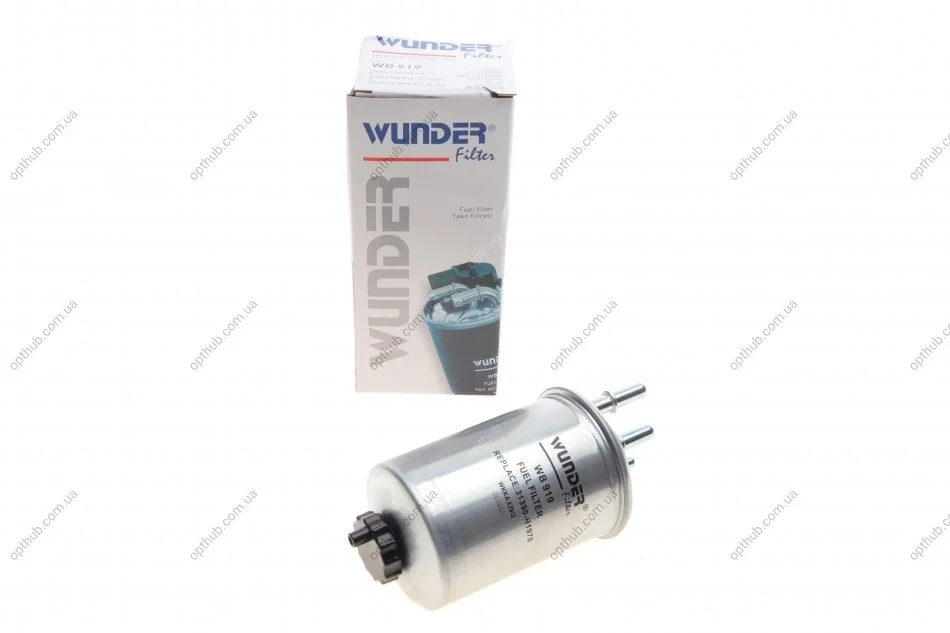 Фильтр топливный Ford Connect 1.8DI/TDCI 02-13/Mondeo 2.0-2.2 D 00-07 KIA Carnival 2.9 D 99-15 UA63 WUNDER FILTER WB 919 (фото 1)