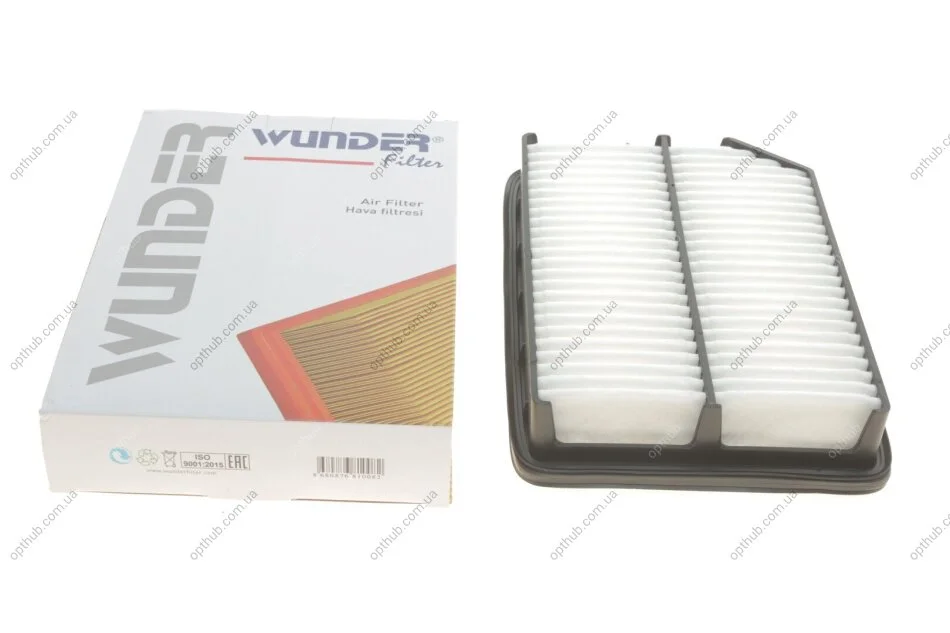 Фільтр повітряний Kia Cerato 1.6 06- (бензин) (opt-om) WUNDER FILTER WH 1035 (фото 1)
