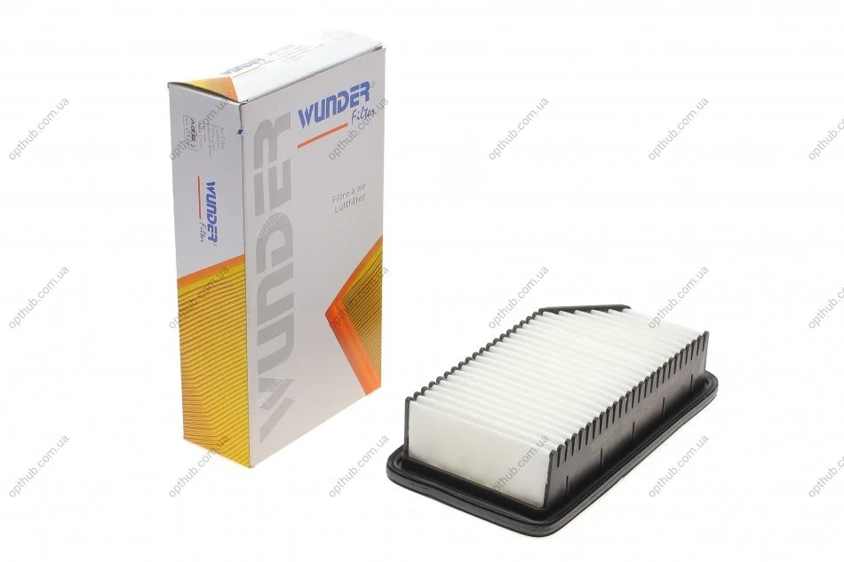 Фільтр повітряний Kia Rio 1.2/1.25 CVVT 11- (opt-om) WUNDER FILTER WH 1037 (фото 1)
