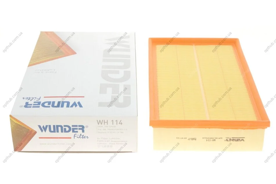 Фільтр повітряний VW T5 03- UA63 WUNDER FILTER WH 114 (фото 1)