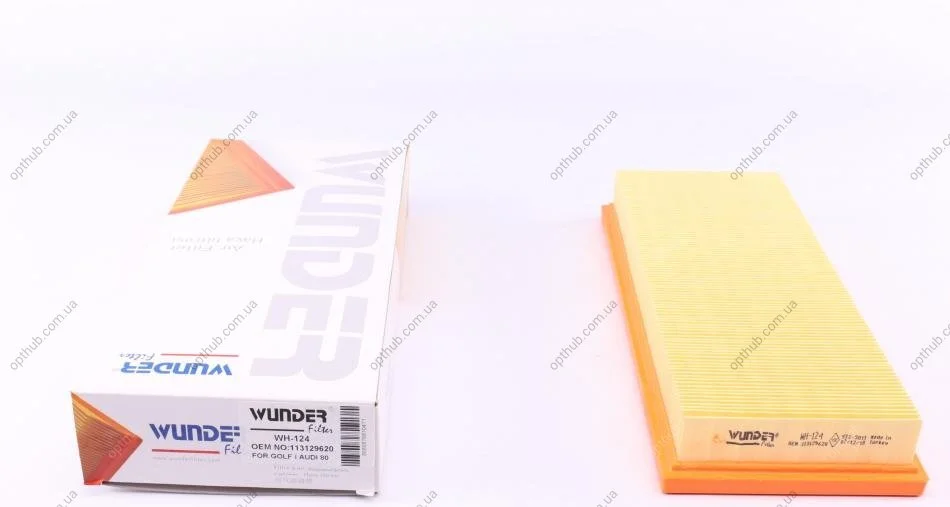 Фільтр повітряний Ford Escort 1.6 83-90 UA63 WUNDER FILTER WH 124 (фото 1)
