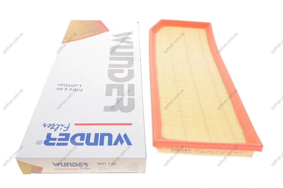 Фільтр повітряний VW Golf 2.0TFSI 04-09/Jetta/Passat 05-11 UA63 WUNDER FILTER WH 136 (фото 1)