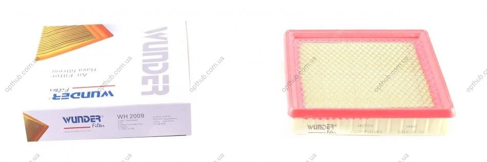 Фільтр повітряний Honda Civic 1.6 VTi/CR-V 2.0 16V 91-02 UA63 WUNDER FILTER WH 2009 (фото 1)