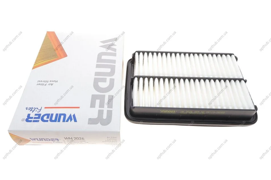 Фільтр повітряний Hyundai Santa Fe I 2.0CRDI/2.7V6 01-09 (opt-om) WUNDER FILTER WH 2026 (фото 1)