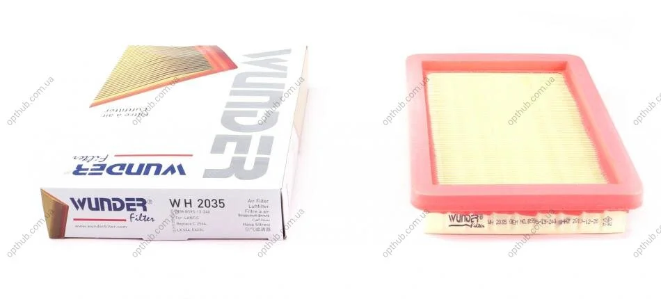 Фильтр повитряний Mazda 323 1.3-1.8 94-04 UA63 WUNDER FILTER WH 2035 (фото 1)