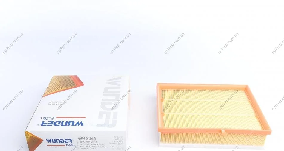 Фільтр повітряний Toyota Avensis 1.6D4-D/ RAV 4 2.0 15-18 (opt-om) WUNDER FILTER WH 2046 (фото 1)