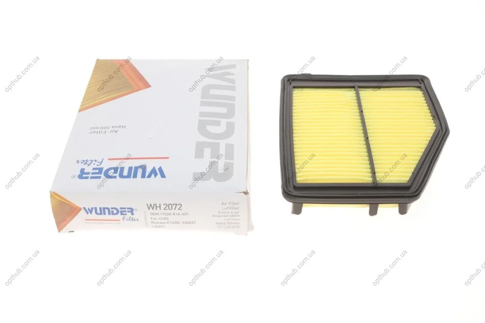 Фільтр повітряний Honda Civic 1.8 12- (opt-om) WUNDER FILTER WH 2072 (фото 1)
