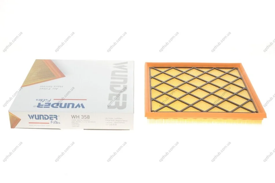 Фильтр повитряний Opel Astra H 1.6Turbo/1.7/1.9CDTI 04- UA63 WUNDER FILTER WH 358 (фото 1)