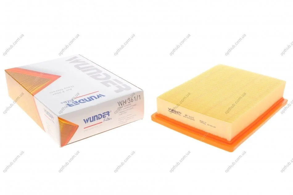 Фільтр повітряний Chevrolet Aveo (T300) 11- (з поролоном) (opt-om) WUNDER FILTER WH 361/1 (фото 1)