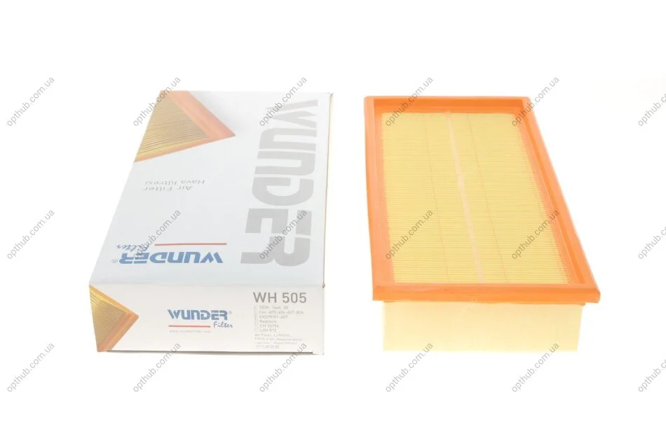 Фільтр повітряний Fiat Scudo/Citroen Jumpy/Peugeot Expert 1.9D/2.0JTD 98- UA63 WUNDER FILTER WH 505 (фото 1)