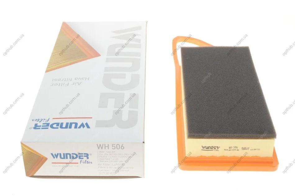 Фільтр повітряний Citroen Nemo 1.4HDi UA63 WUNDER FILTER WH 506 (фото 1)