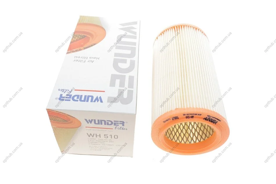 Фільтр повітряний Citroen Berlingo/Peugeot Partner 1.8/1.9D 96- UA63 WUNDER FILTER WH 510 (фото 1)