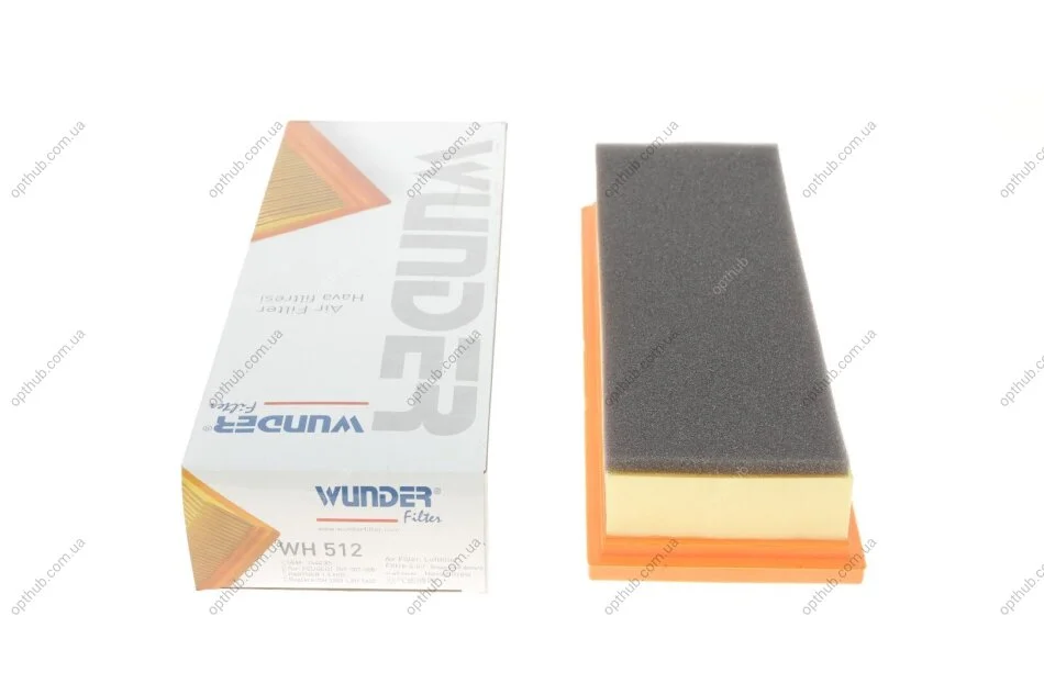 Фільтр повітряний Citroen Berlingo 1.6HDI 08- (-08) (opt-om) WUNDER FILTER WH 512 (фото 1)