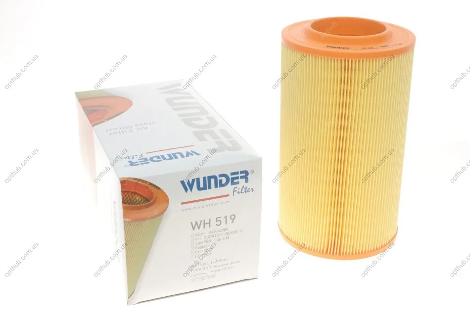 Фільтр повітряний Fiat Ducato 2.2/2.3/3.0 JTD/HDI 06- UA63 WUNDER FILTER WH 519 (фото 1)