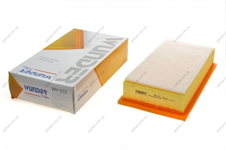 Фільтр повітряний Citroen Jumpy 2.0 BlueHDi 16-/Peugeot Expert/3008 2.0 GT HDi/BlueHDi 16- UA63 WUNDER FILTER WH 523 (фото 1)
